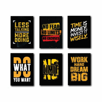 Set of 6 Premium Wall Art Photo Tiles – Modern Home Decor Sets